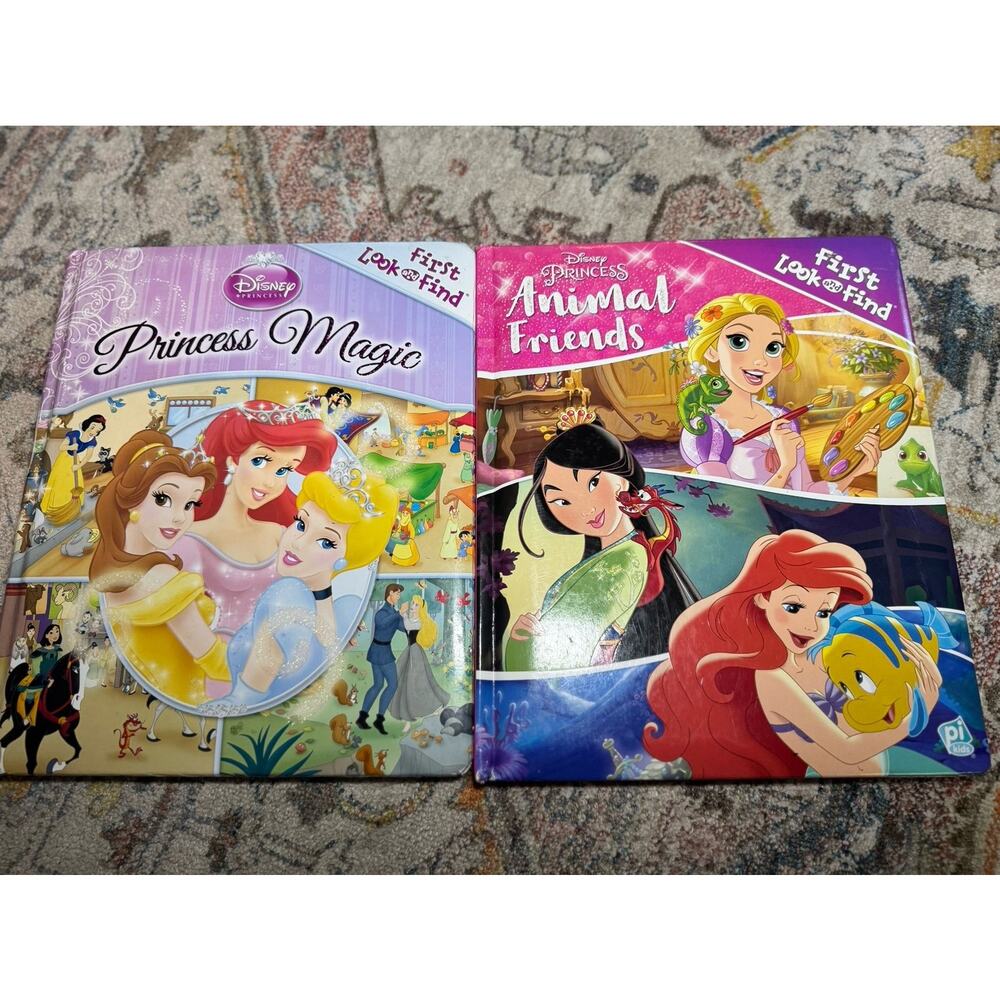 Disney Princess First Look and Find book bundle-set of 2
